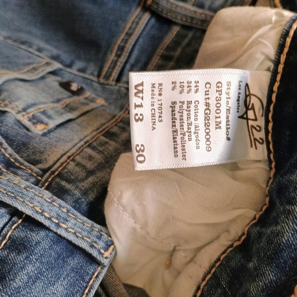 GLO Jeans Women's Straight Leg in Denim Blue - Picture 4 of 4